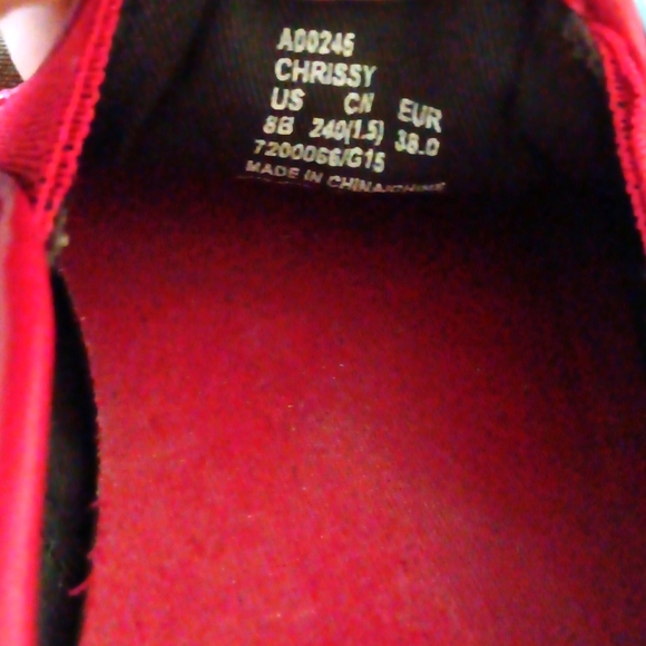 Coach Brown and Red Slip-On Sneakers - Picture 7 of 7